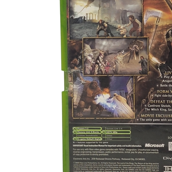 Xbox Lord of the Rings The Fellowship of the Ring & More 2002 / 2003 - Picture 8 of 13
